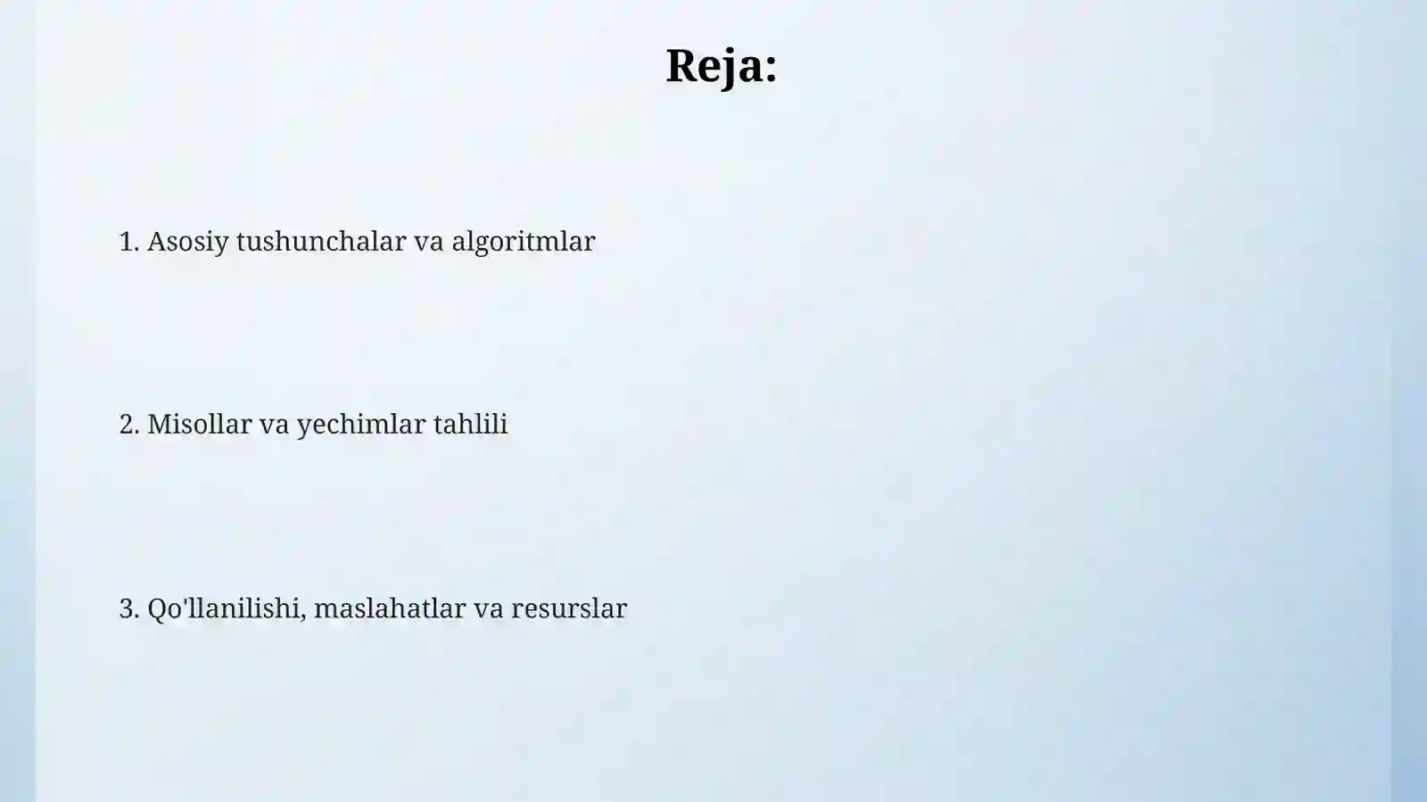 Sodda masalalar 2