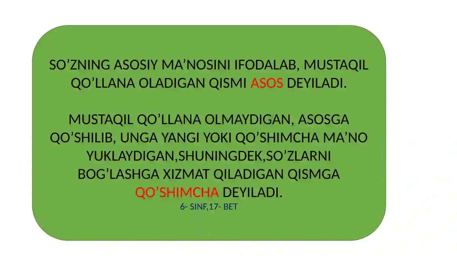 MORFEMIKA. MORFEMA VA ULARNING XUSUSIYATLARI 2