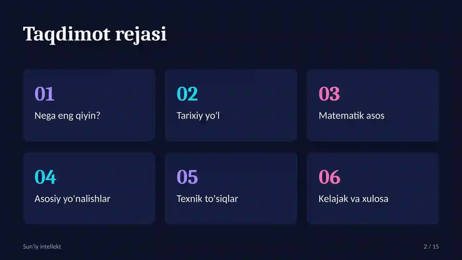 Sun'iy intellekt 2