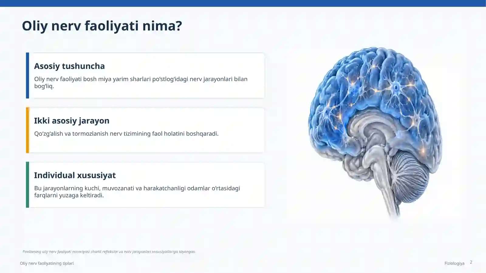 Oliy Nerv Faoliyati 2