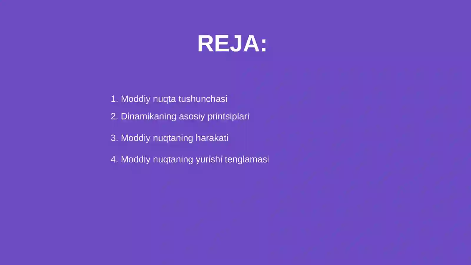 Moddiy nuqta dinamikasi 2