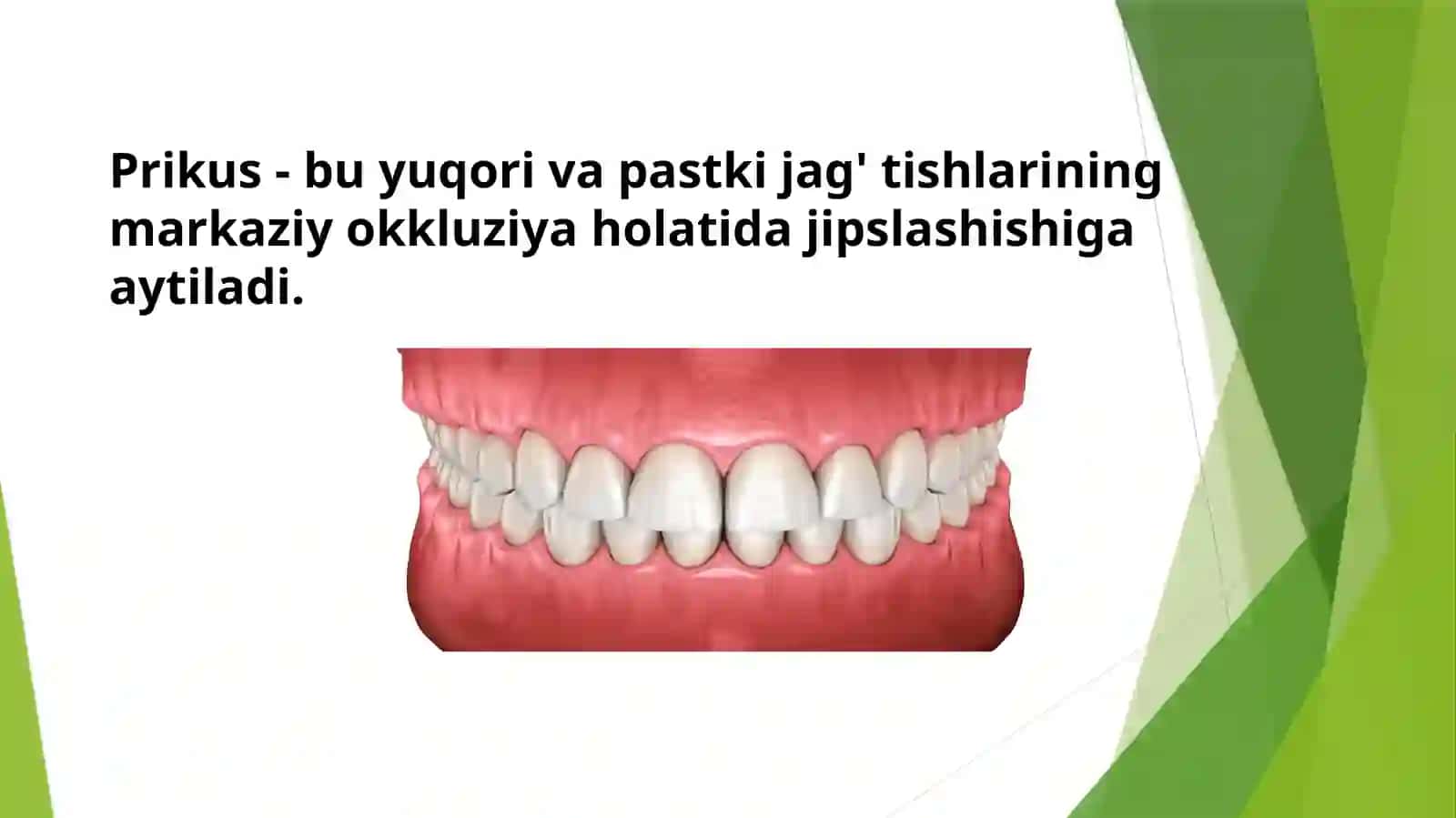 Patologik va fiziologik prikuslarni aniqlash 2