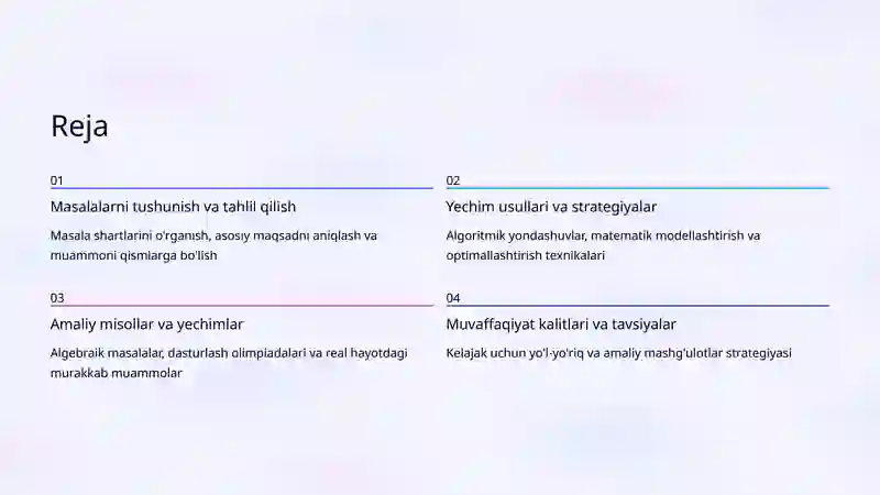 Amaliy-tatbiqiy masalalarni yechish 2