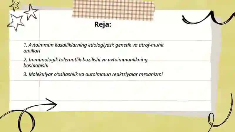 Avtoimmun va allergik kasalliklar, kelib chiqishi, kechishi, diagnostikasi 2