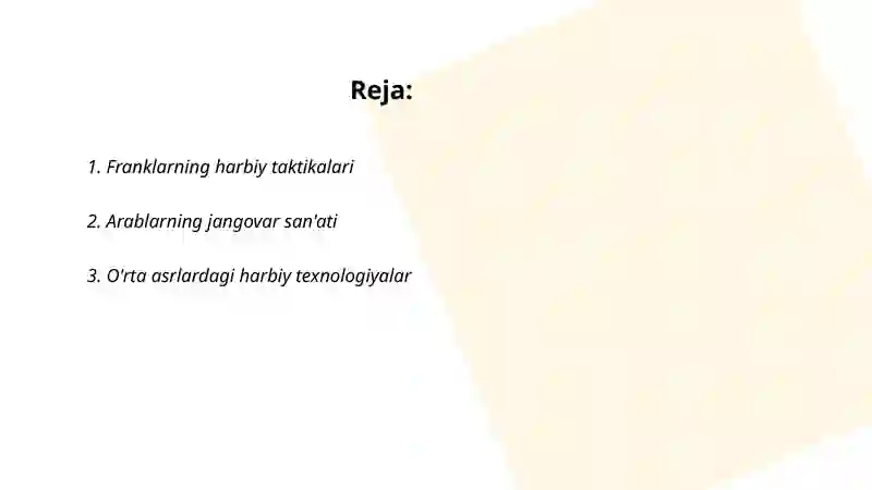 Franklarning harbiy taktikalari 2