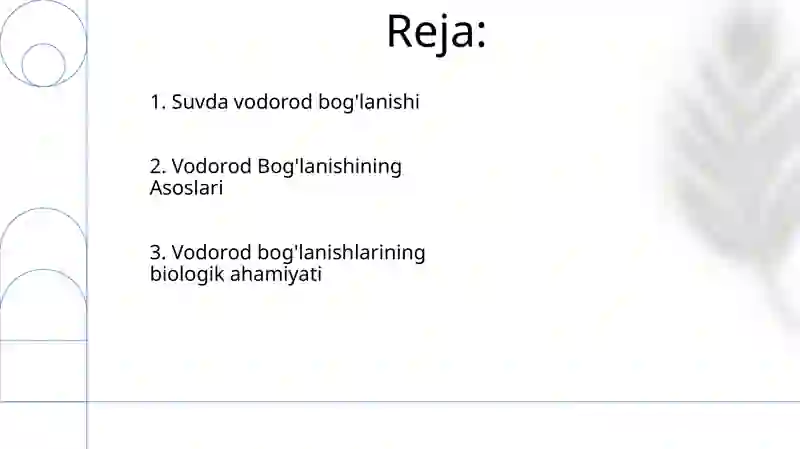 Vodorod bog'lanish 2