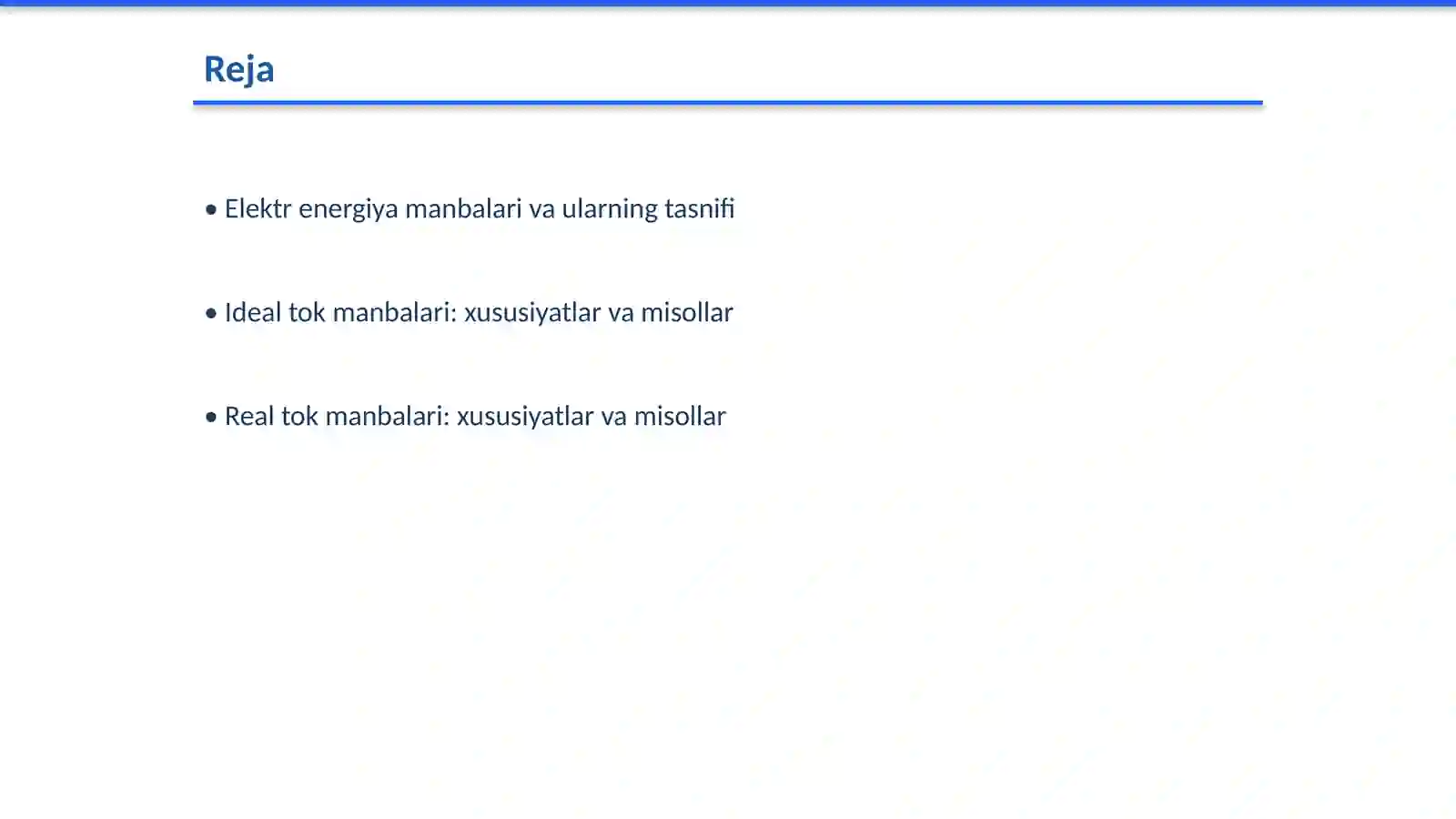 Elektr energiya manbalari (ideal va real tok manbalari) 2