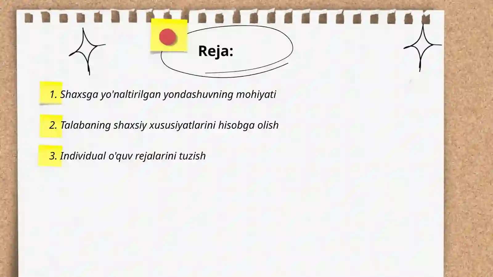 Shaxsga yoʻnaltirilgan yondashuv asosida taʼlim jarayonlari 2