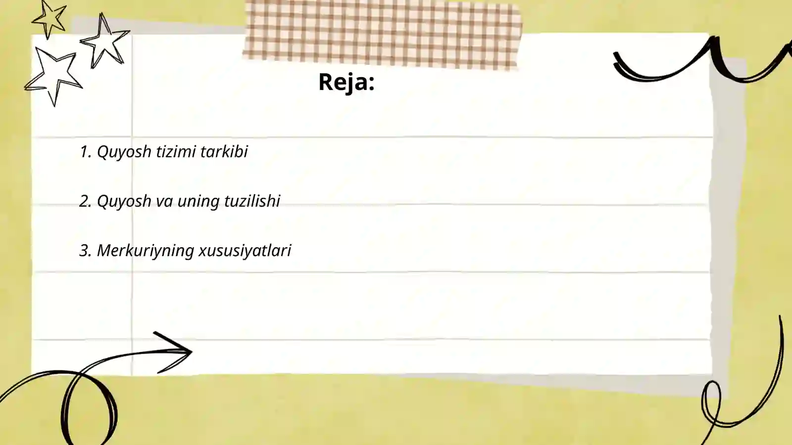 Quyosh tizimi va sayyoralar 2