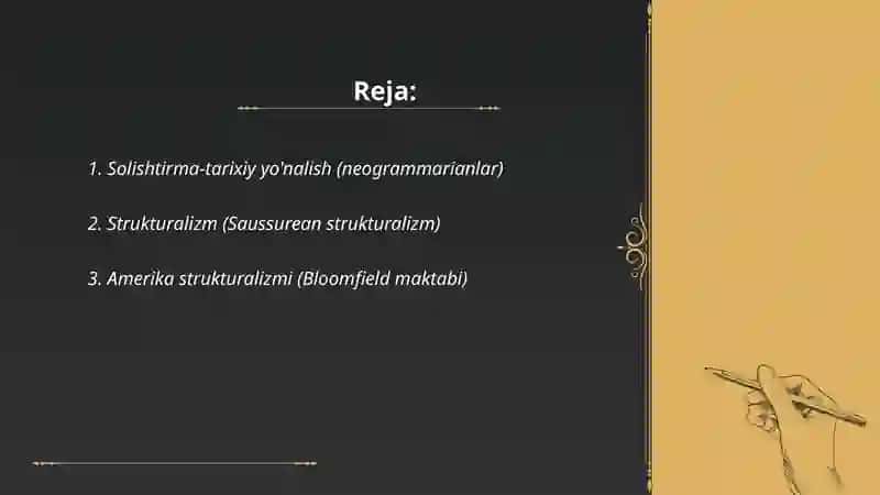 Solishtirma-tarixiy yo'nalish (neogrammarianlar) 2