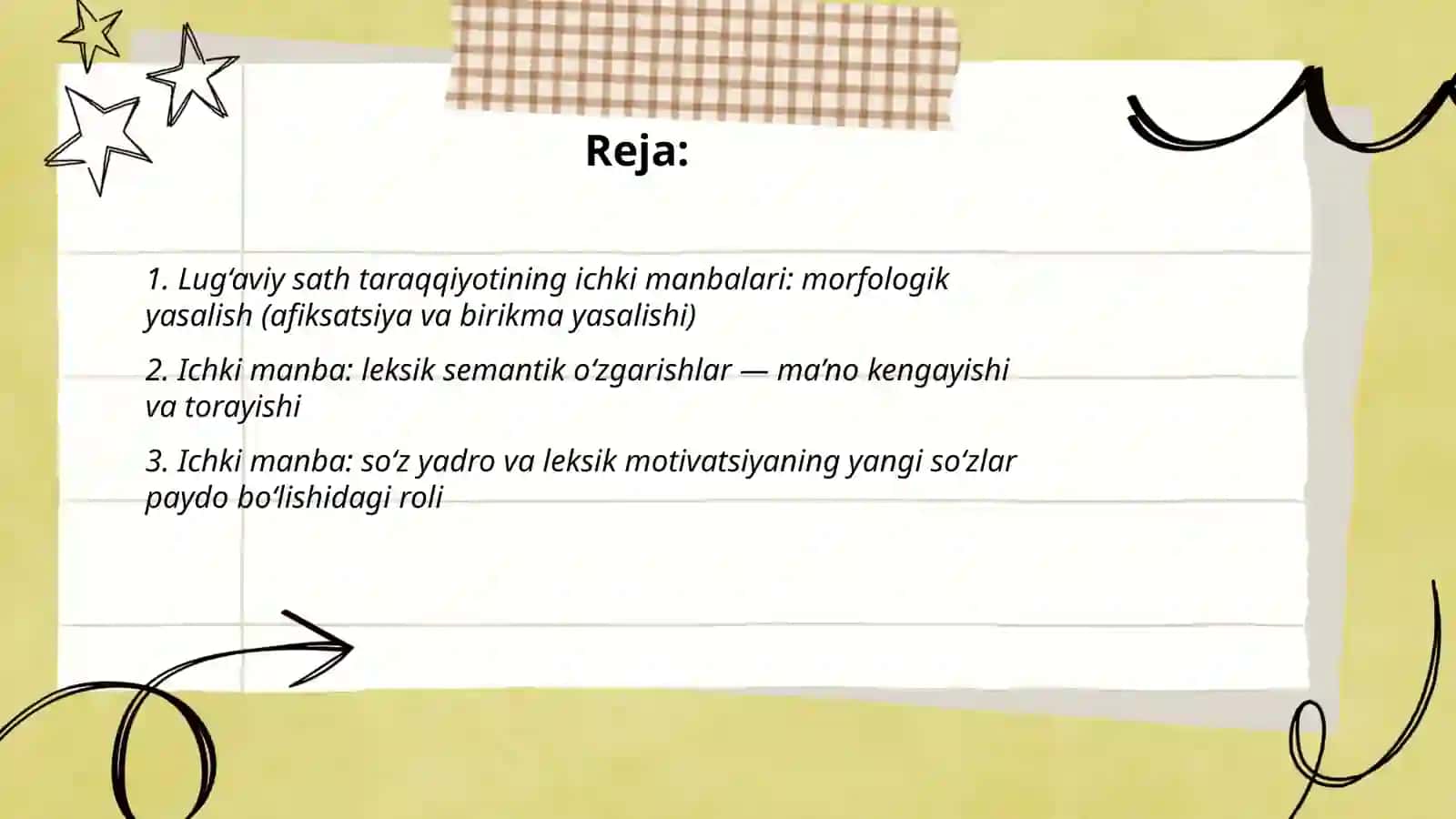 Lug’aviy sath taraqqiyotining ichki va tashqi manbaalari 2