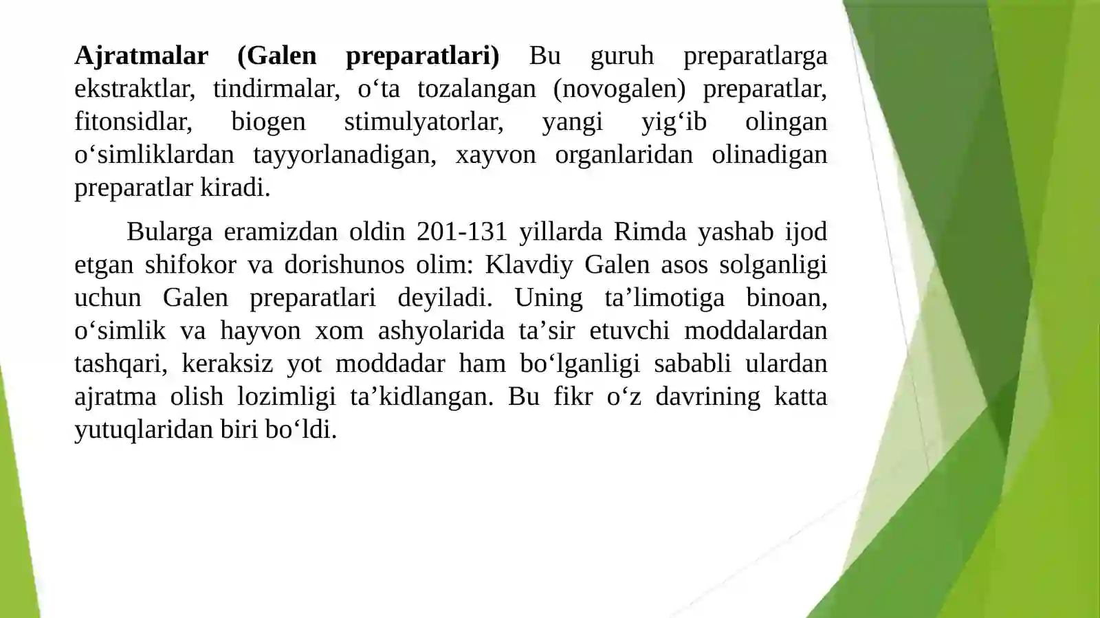 Galen preparatlari 2