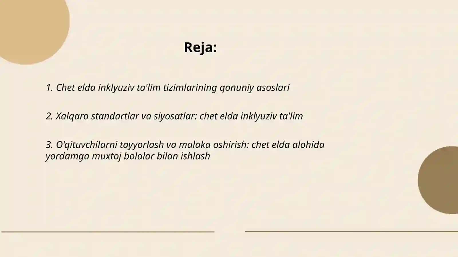 Chet elda alohida yordamga muxtoj bolalarni inklyuziv ta'limi 2