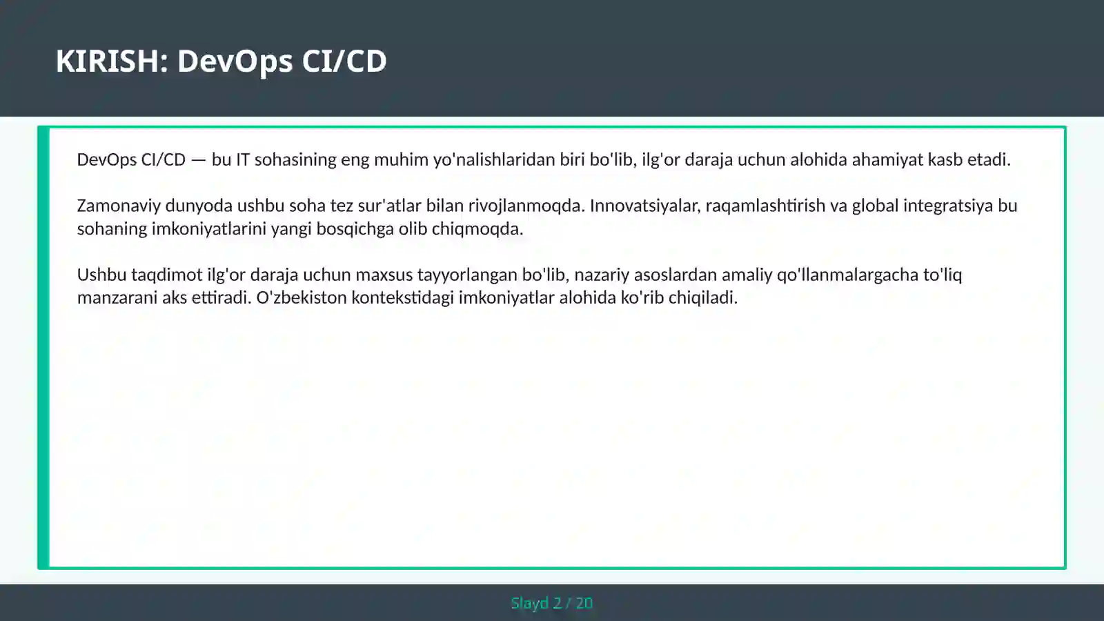 DevOps CI/CD 2