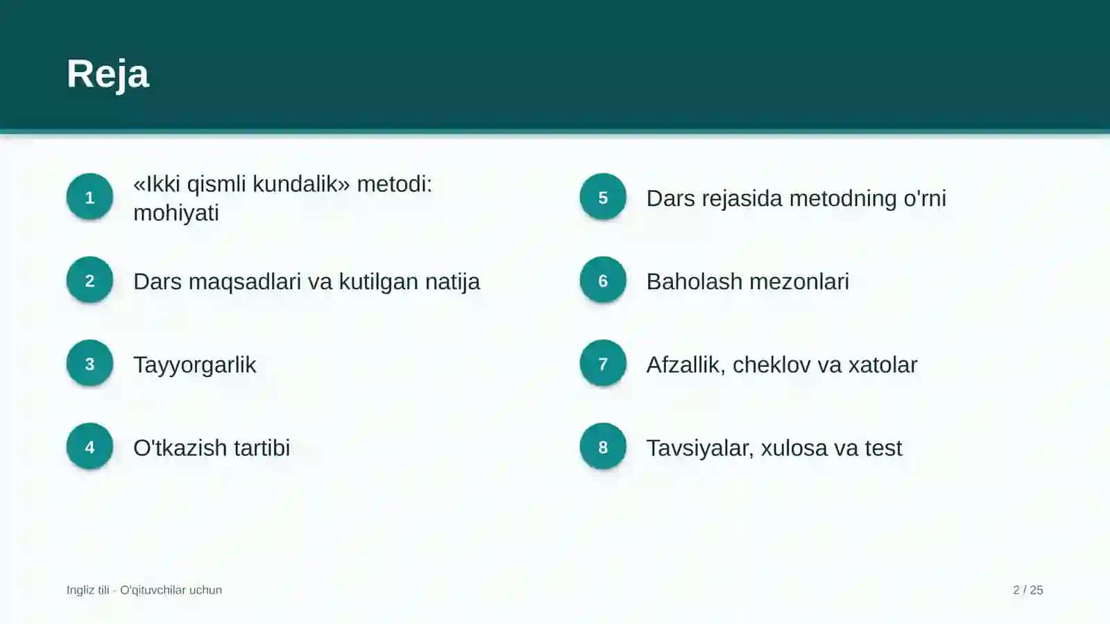 ingliz tili darslarida ikki qismli kundalik metodidan foydalanish 6698 2