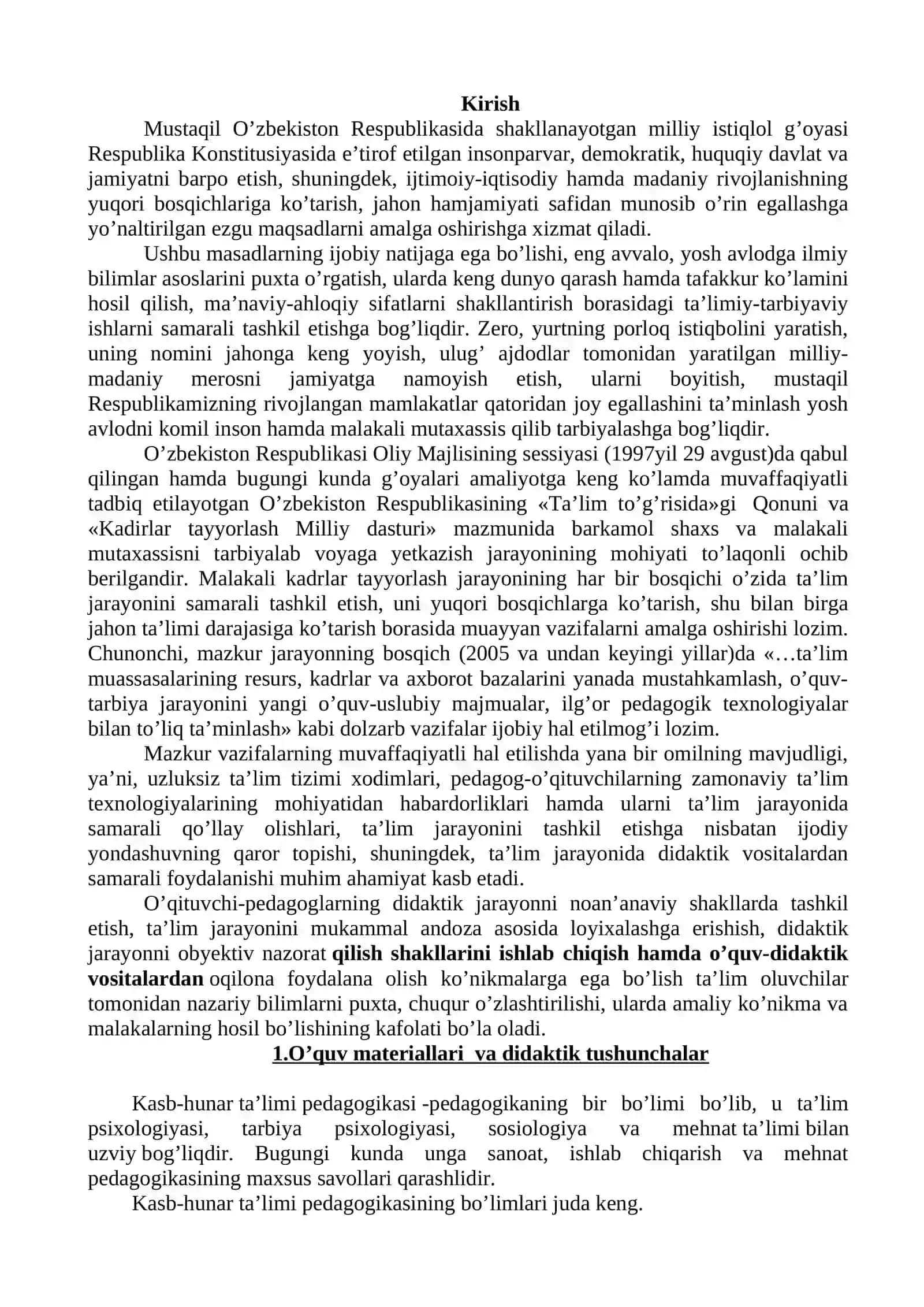 O'quv materiallarini didaktik jihatdan qayta ishlay olishni shakllantirish 2