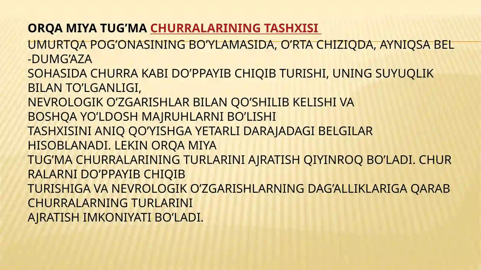 ORQA MIYA CHURRALARIDA OPERATSIYA 2