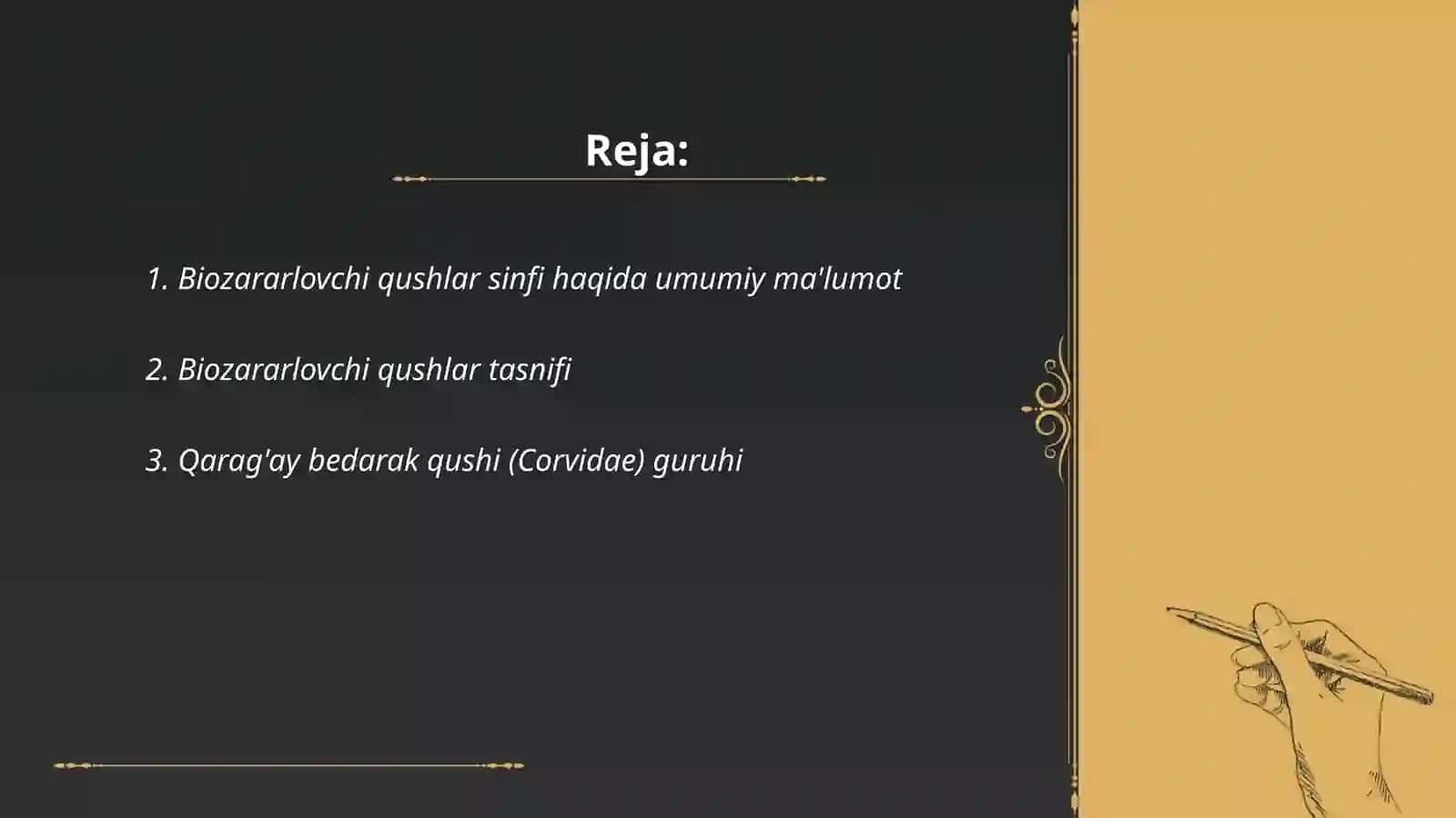 Biozararlovchi qushlar sinfi haqida umumiy ma'lumot 2