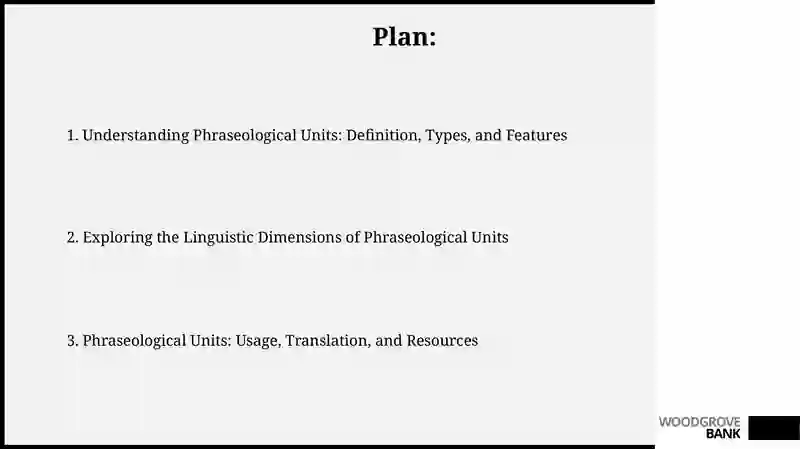 Phraseological units 2