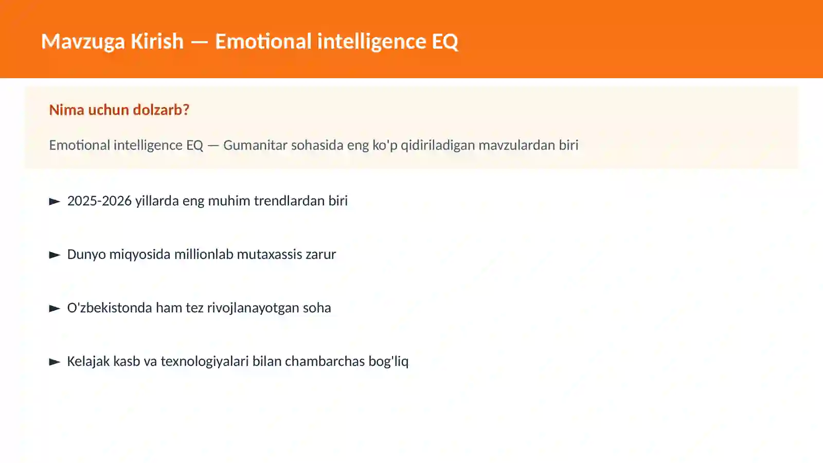Emotional intelligence EQ 2