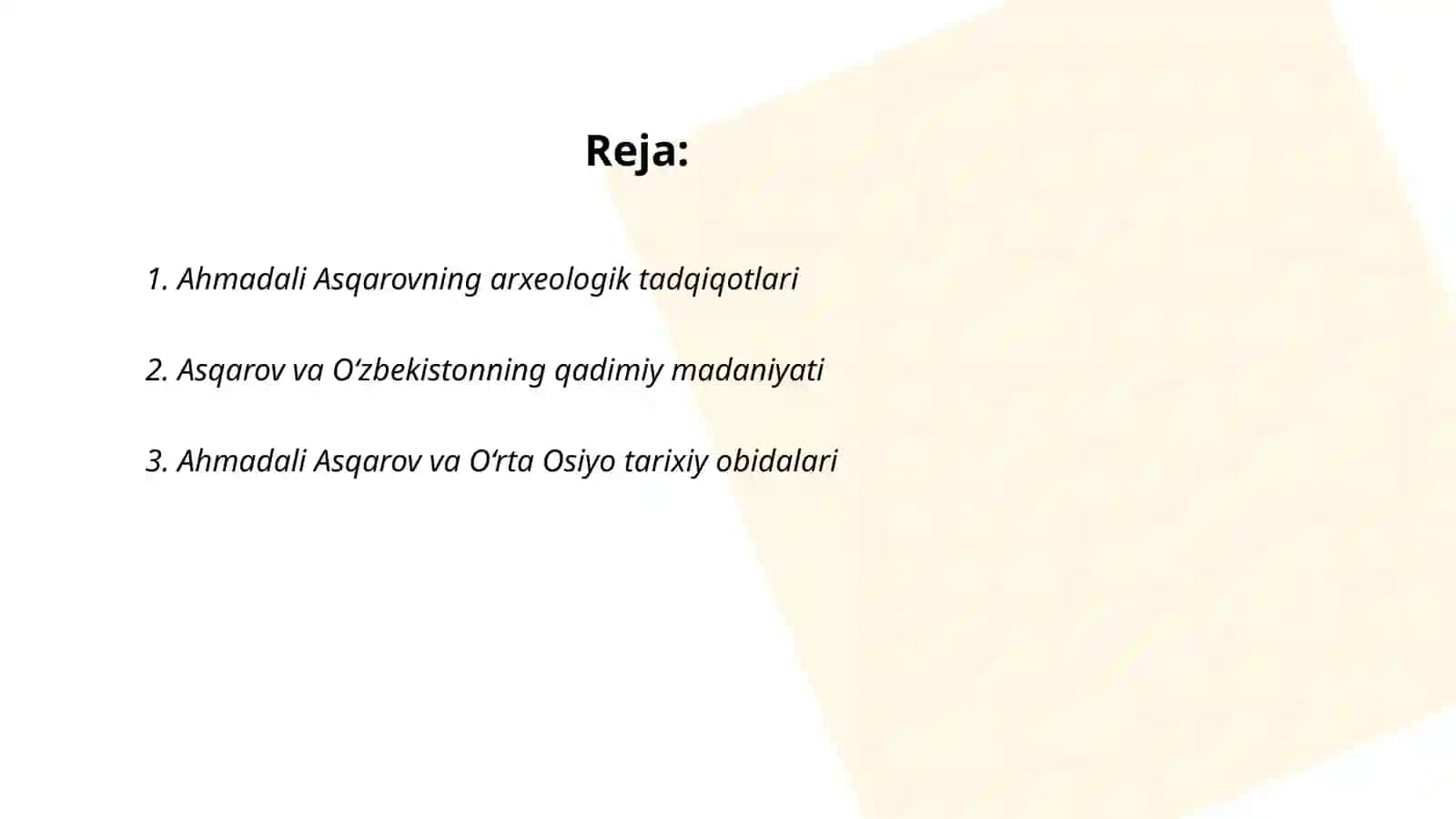 Ahmadali Asqarovning ilmiy izlanishlari va bizga qoldirgan merosi 2