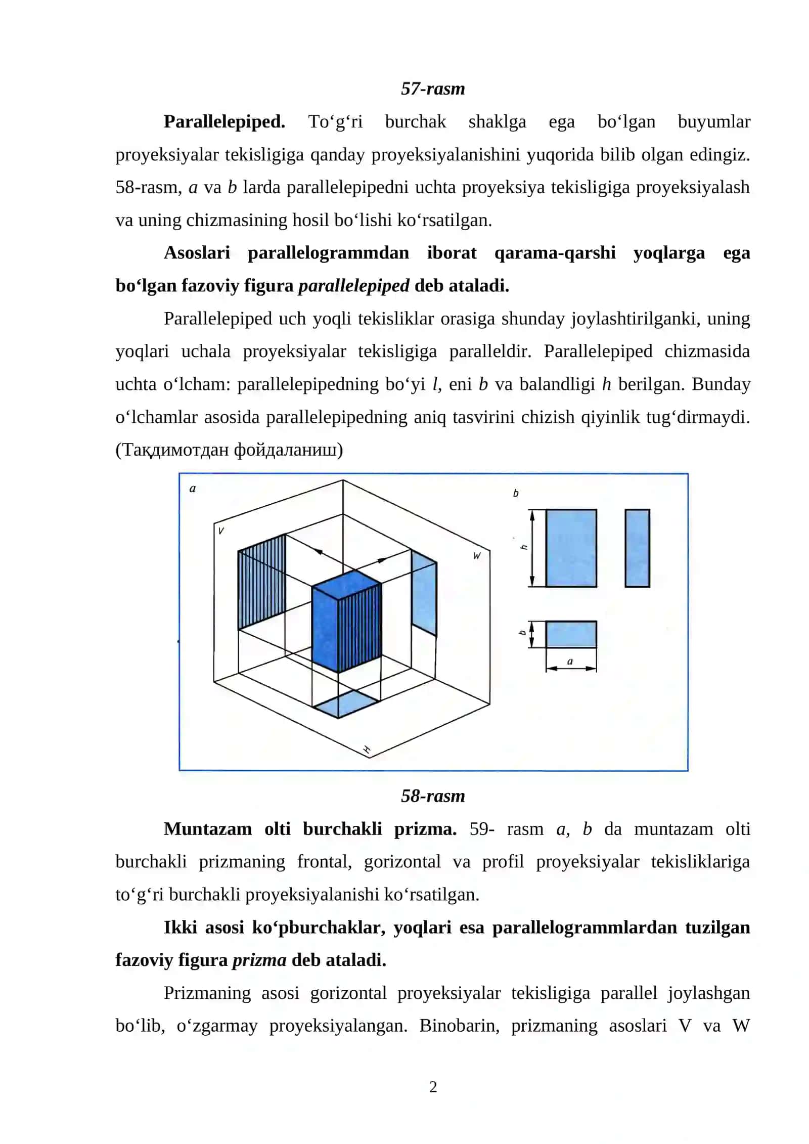 ASOSIY GEOMETRIK JISMLARNING PROYEKSIYALARI.doc 2