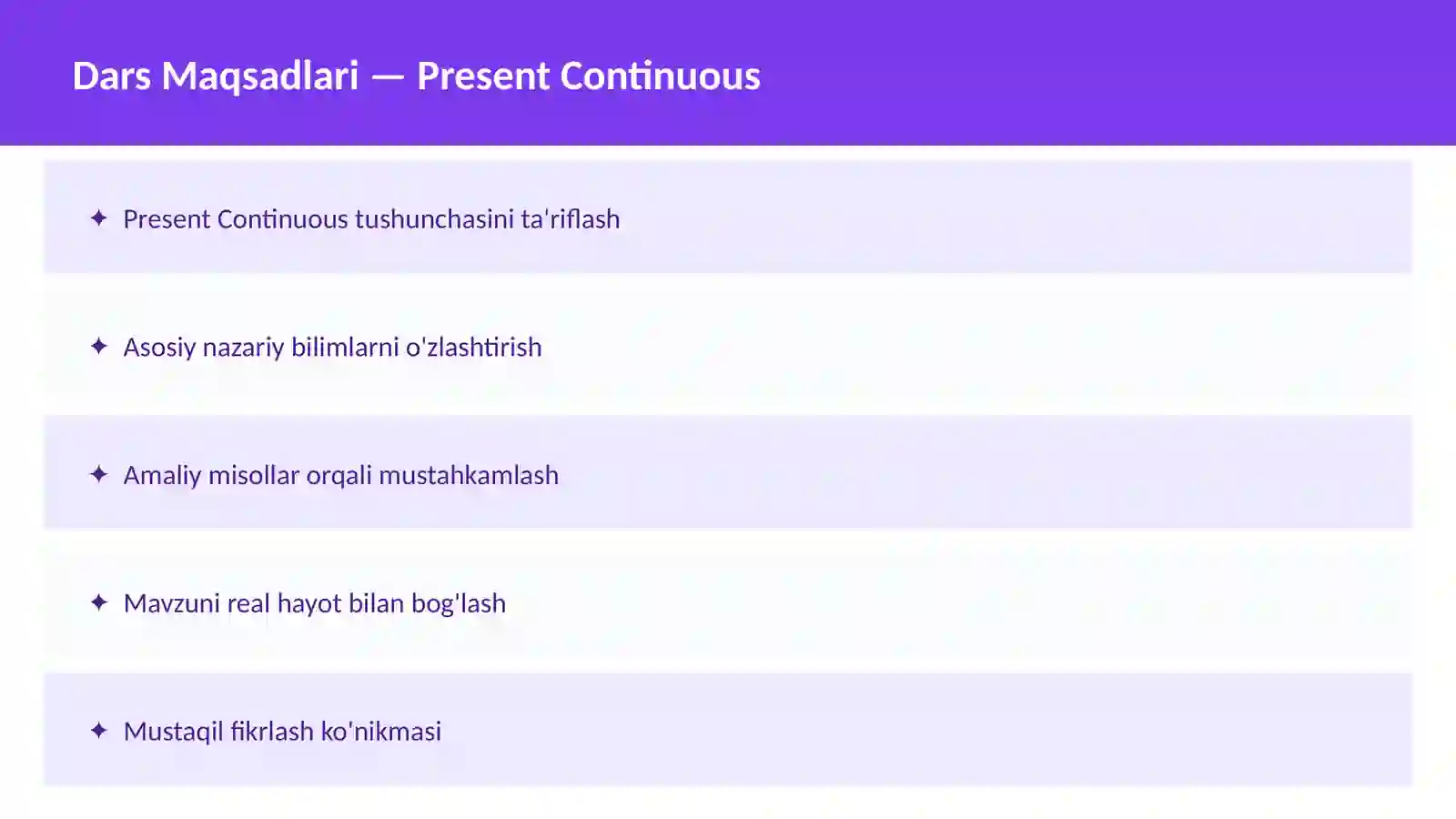 Present Simple 2