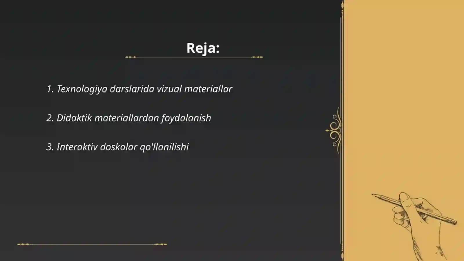 Texnologiya darslarida koʼrgazmalilik metodi 2