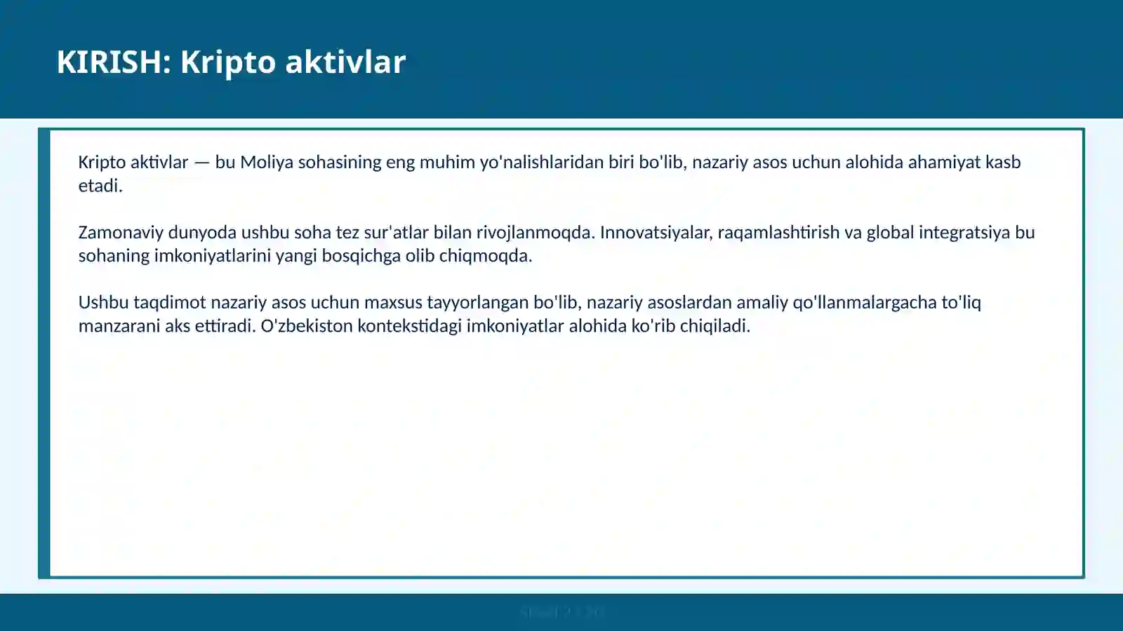 Kripto aktivlar 2