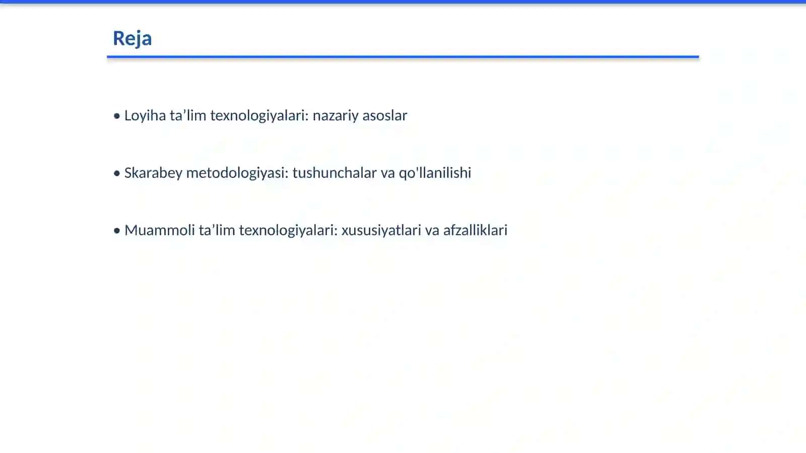 Loyiha, Skarabey, Muammoli ta’lim texnologiyalari 2