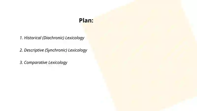 Types of Lexicology 2