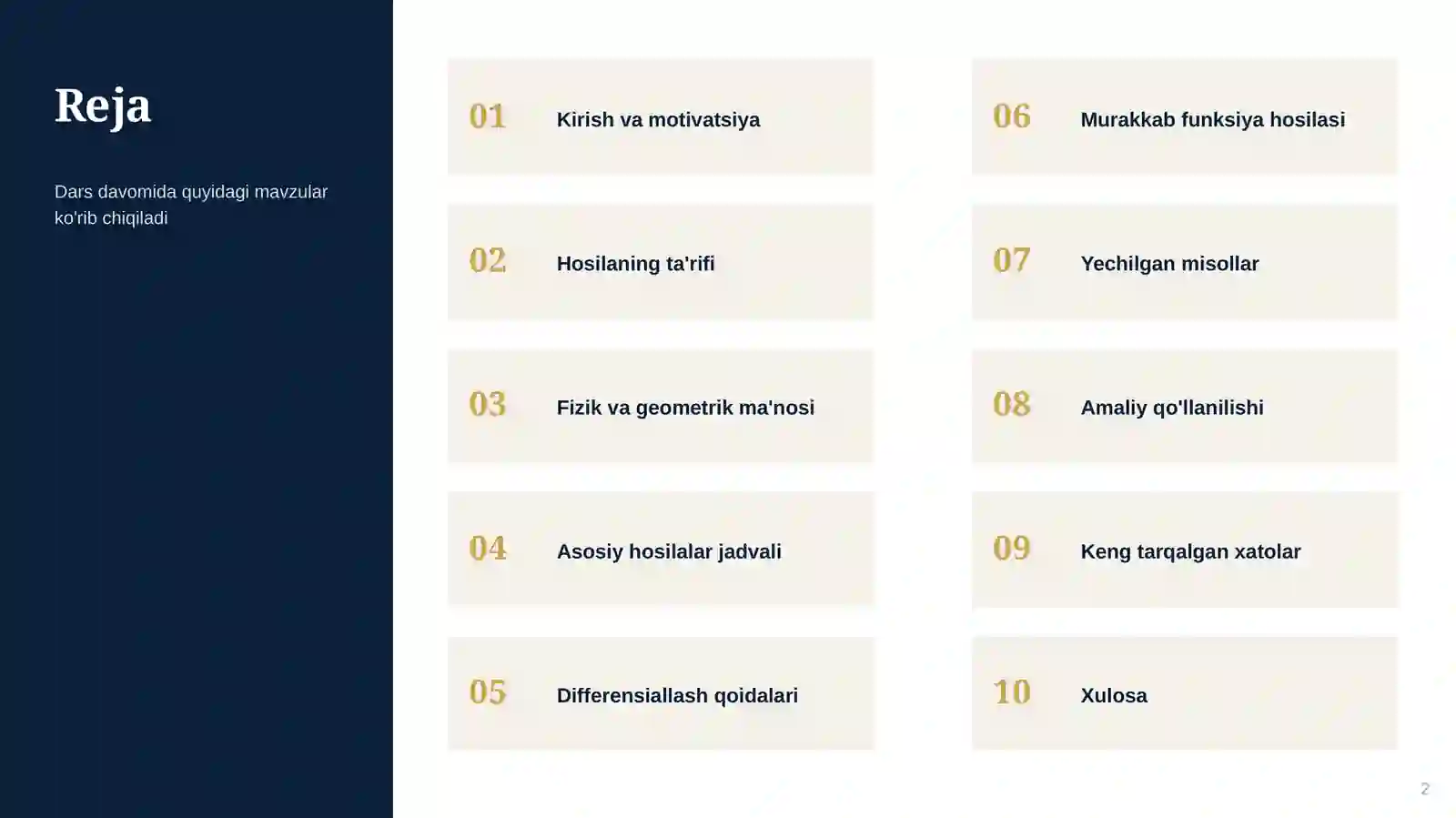 OLIY MATEMATIKA · 1-KURS 2