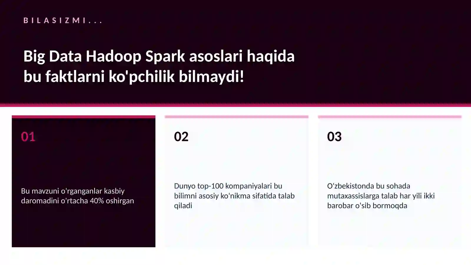Big Data Hadoop Spark asoslari 2