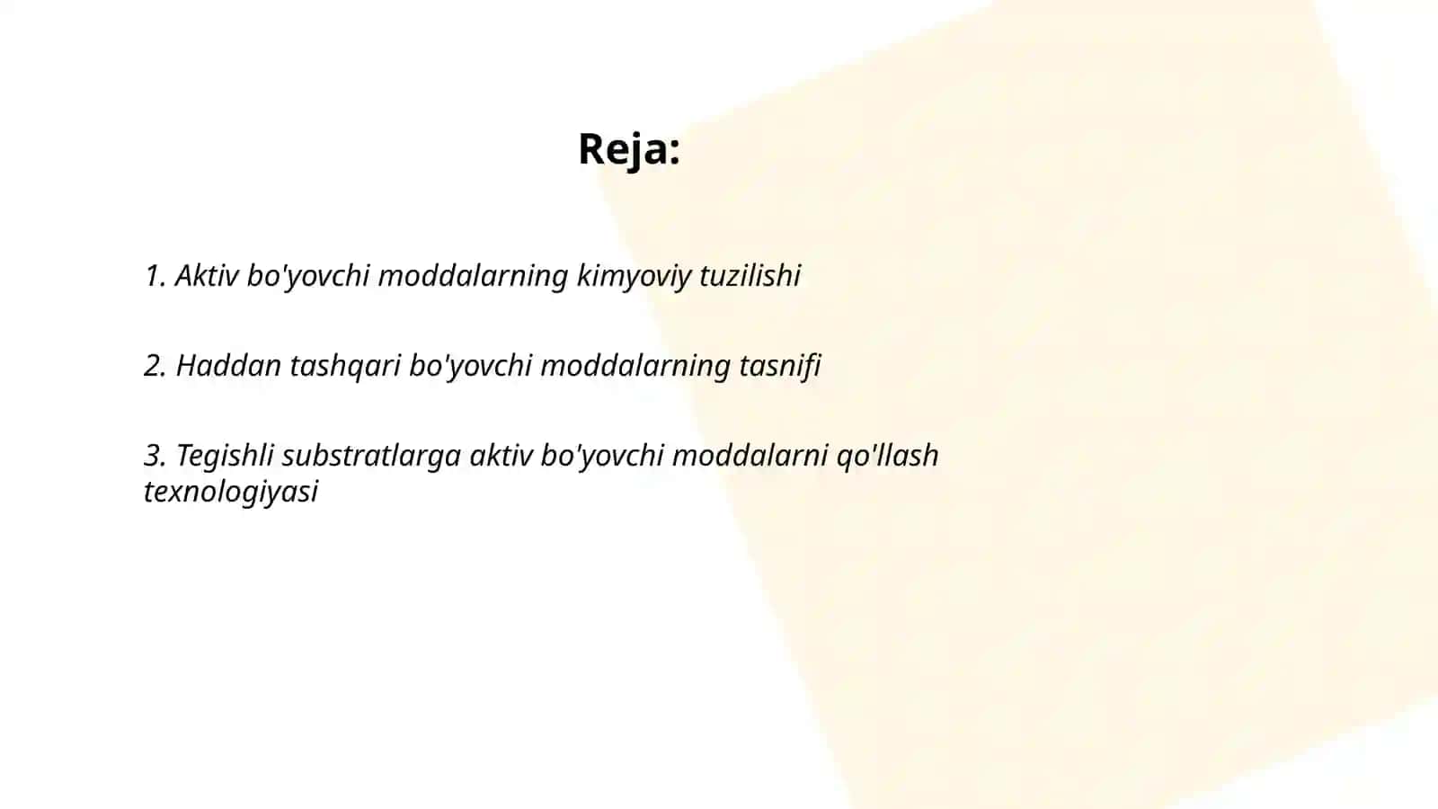 Aktiv bo‘yovchi moddalar bilan bo‘yash 2