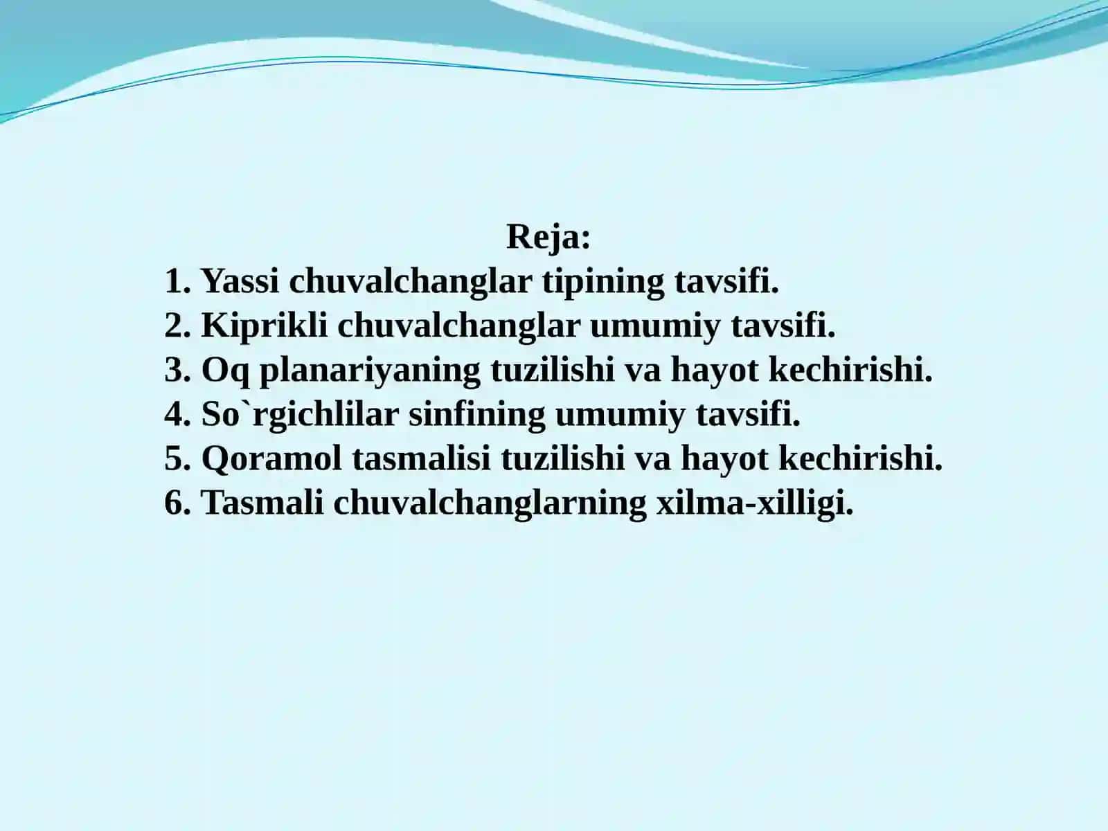 Jigar qurti, lansetsimon so‘rg‘ich, mushuk, o‘pka, qon so‘rg‘ichlilari. 2