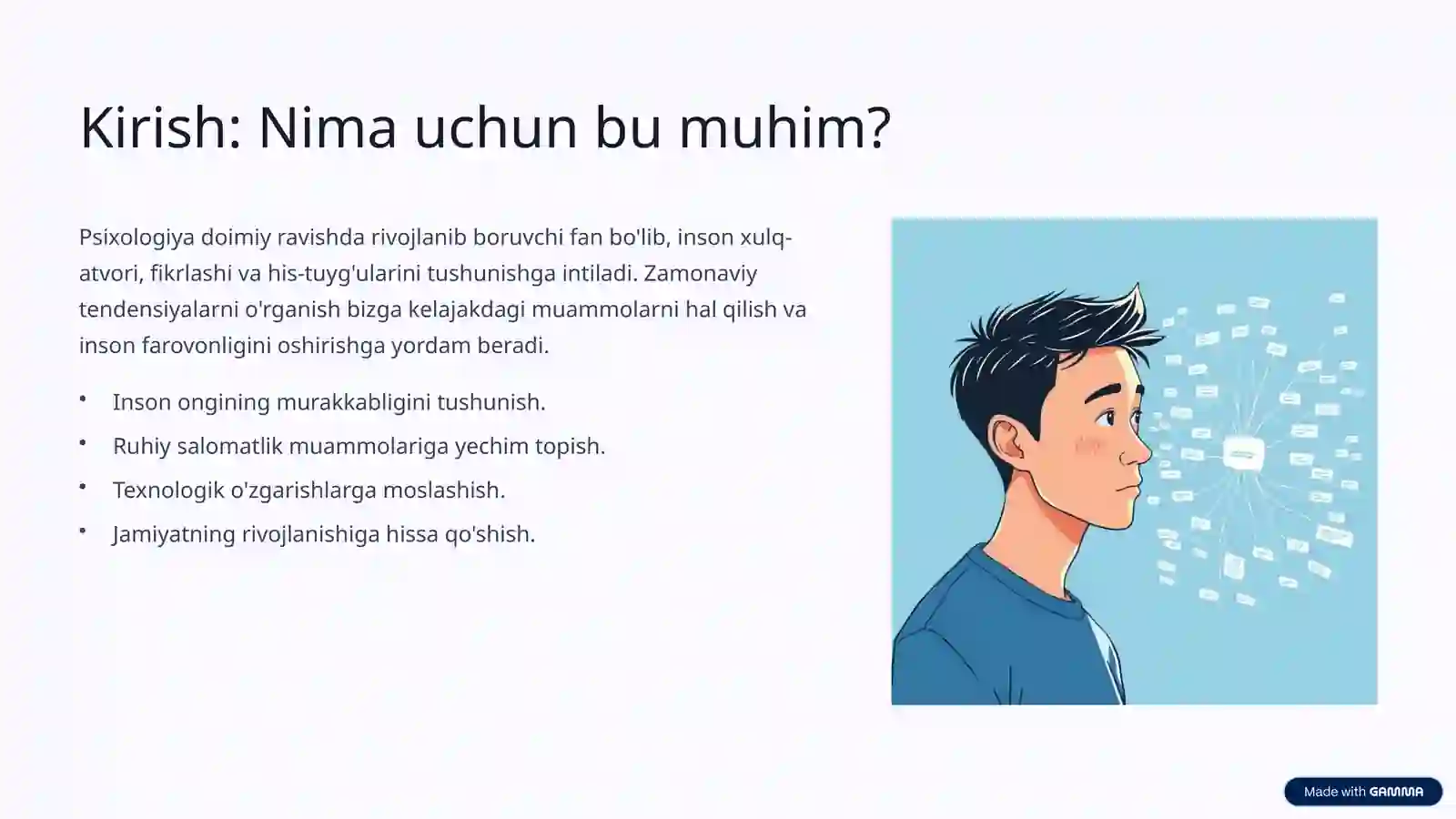 Psixologiyaning zamonaviy tendensiyalari 2