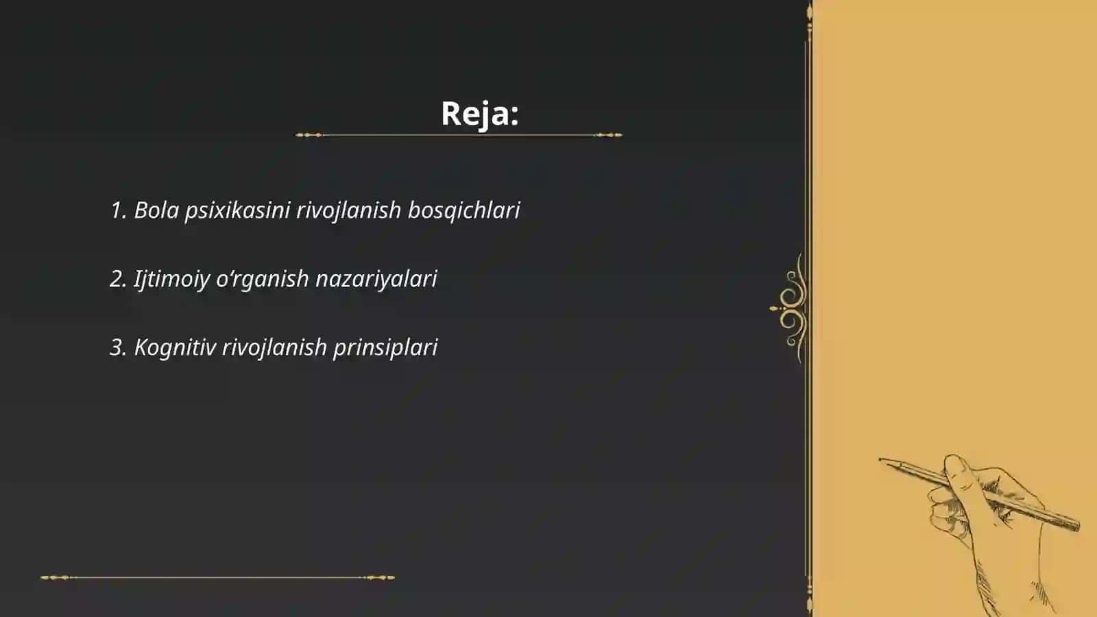 Bola psixikasining o‘rganish prinsiplari Psixologik tadqiqotni o‘tkazish shakllari 2