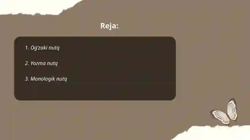 Nutqning turlari 2