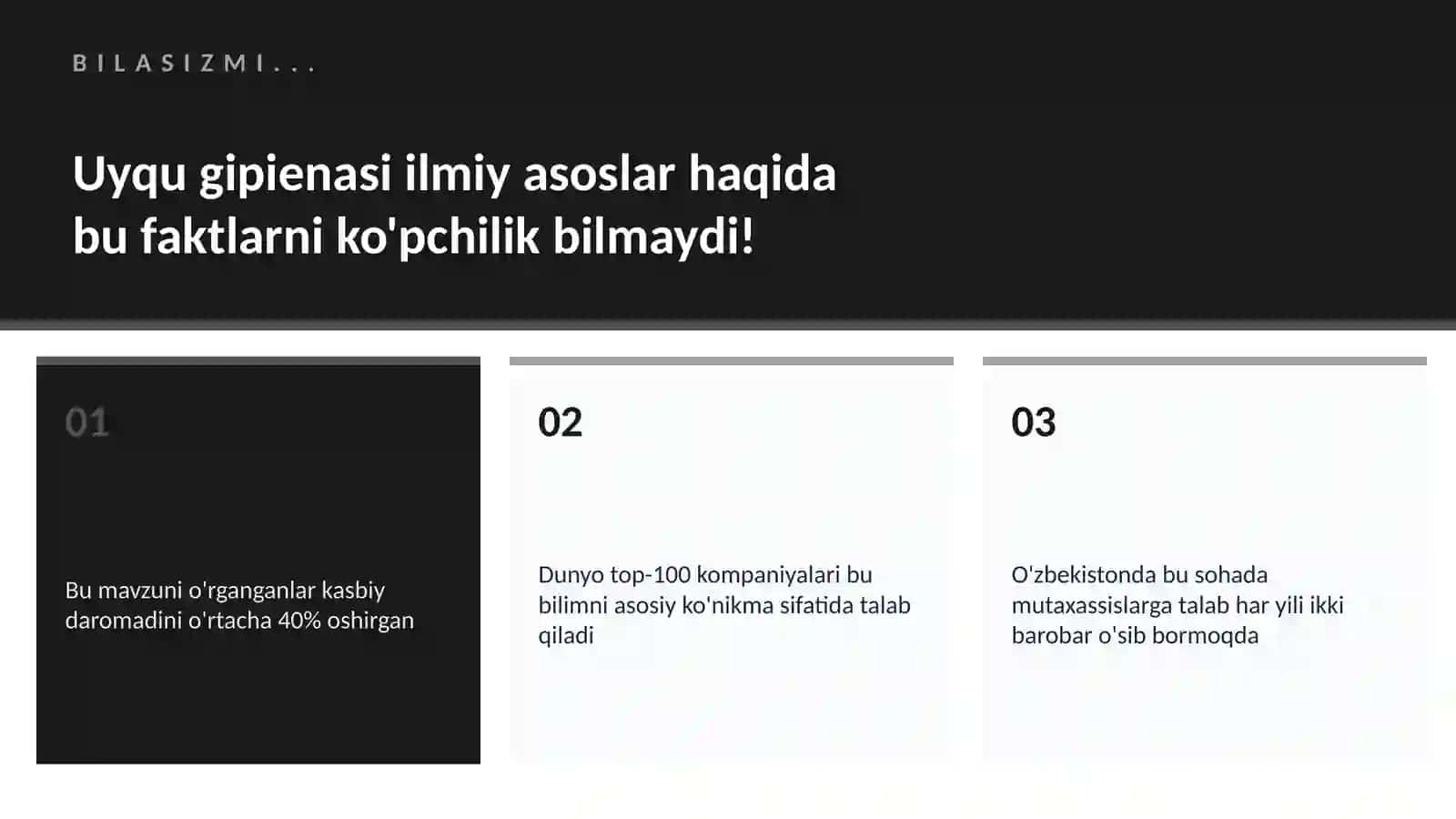 Uyqu gipienasi ilmiy asoslar 2