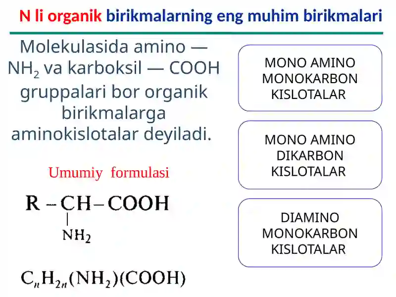 MONO AMINO DIKARBON KISLOTALAR 2