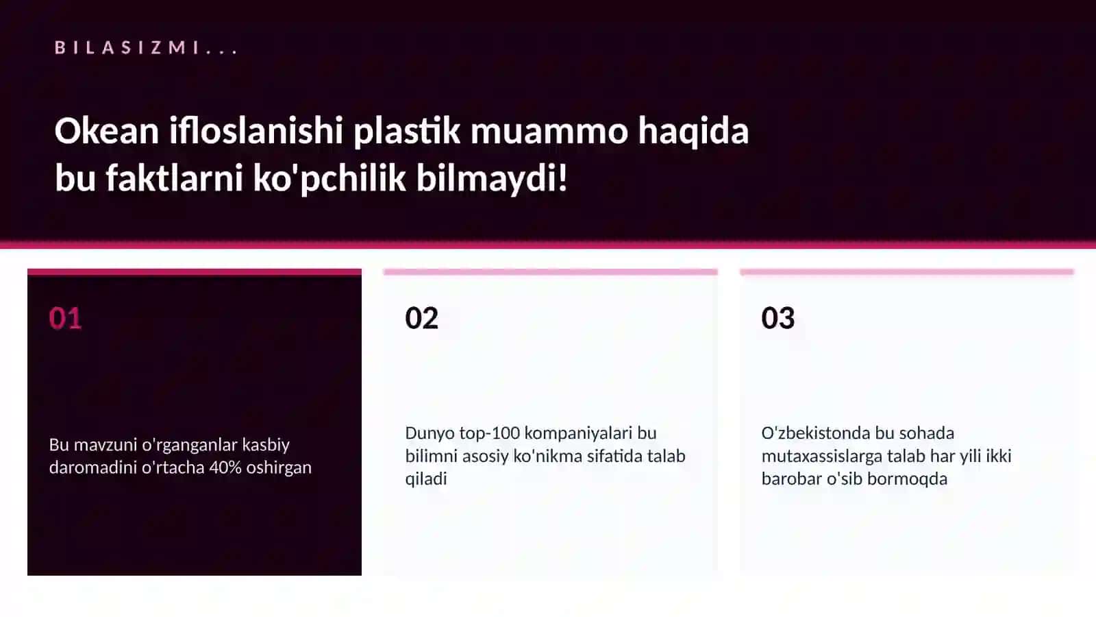 Okean ifloslanishi plastik muammo 2
