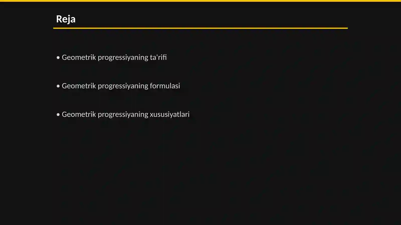 Geometrik progressiya 2