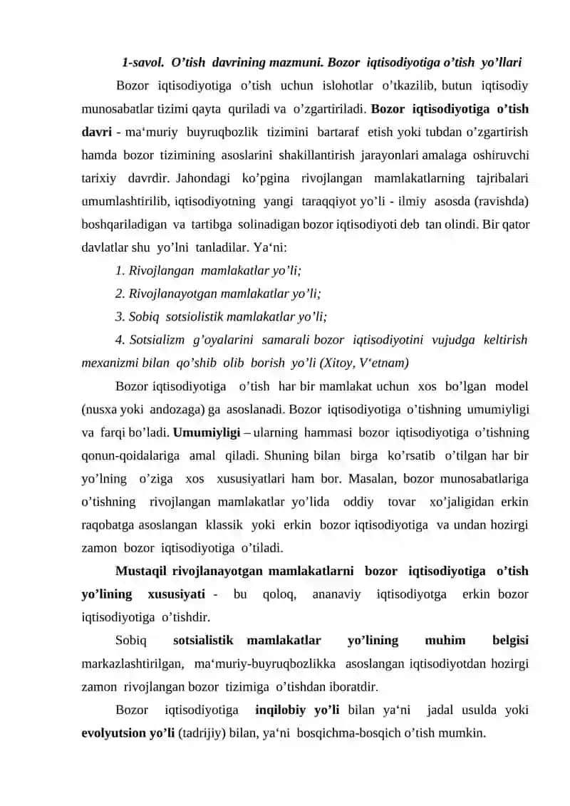 BOZOR SHAROITIDA IJTIMOIY SIYOSATNING TUTGAN O'RNI 2