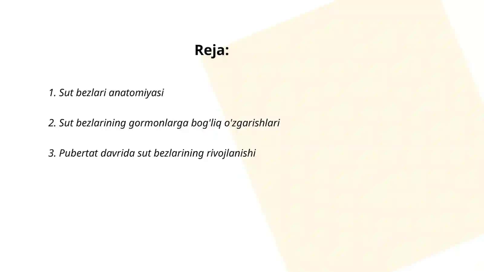Sut bezlari faoliyatining boshqariluvi sut bezlarining yoshga qarab oʻzgarishi 2