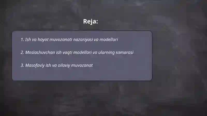 Ish va hayot muvozanati modeli, ko ngillilik modeli. 2
