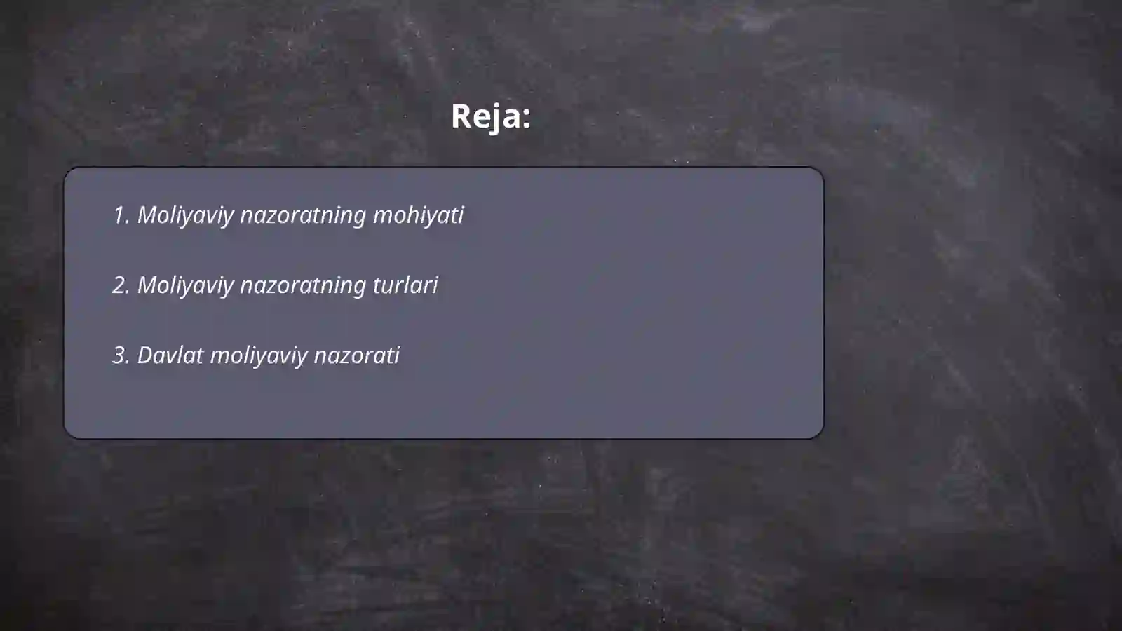 Moliyaviy nazorat 2