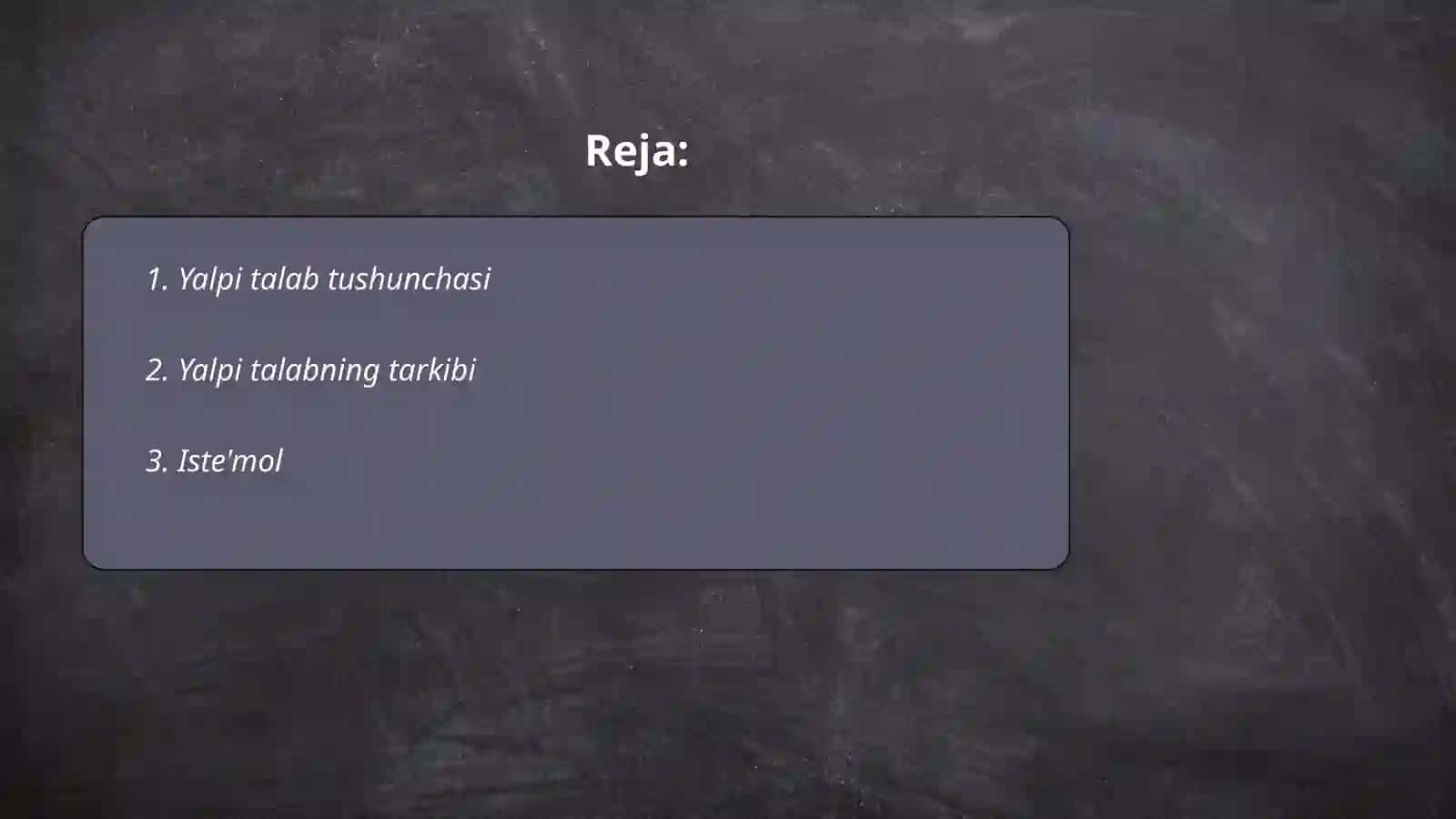 Yalpi talab uning tarkibi va unga ta'sir qiluvchi omillar 2