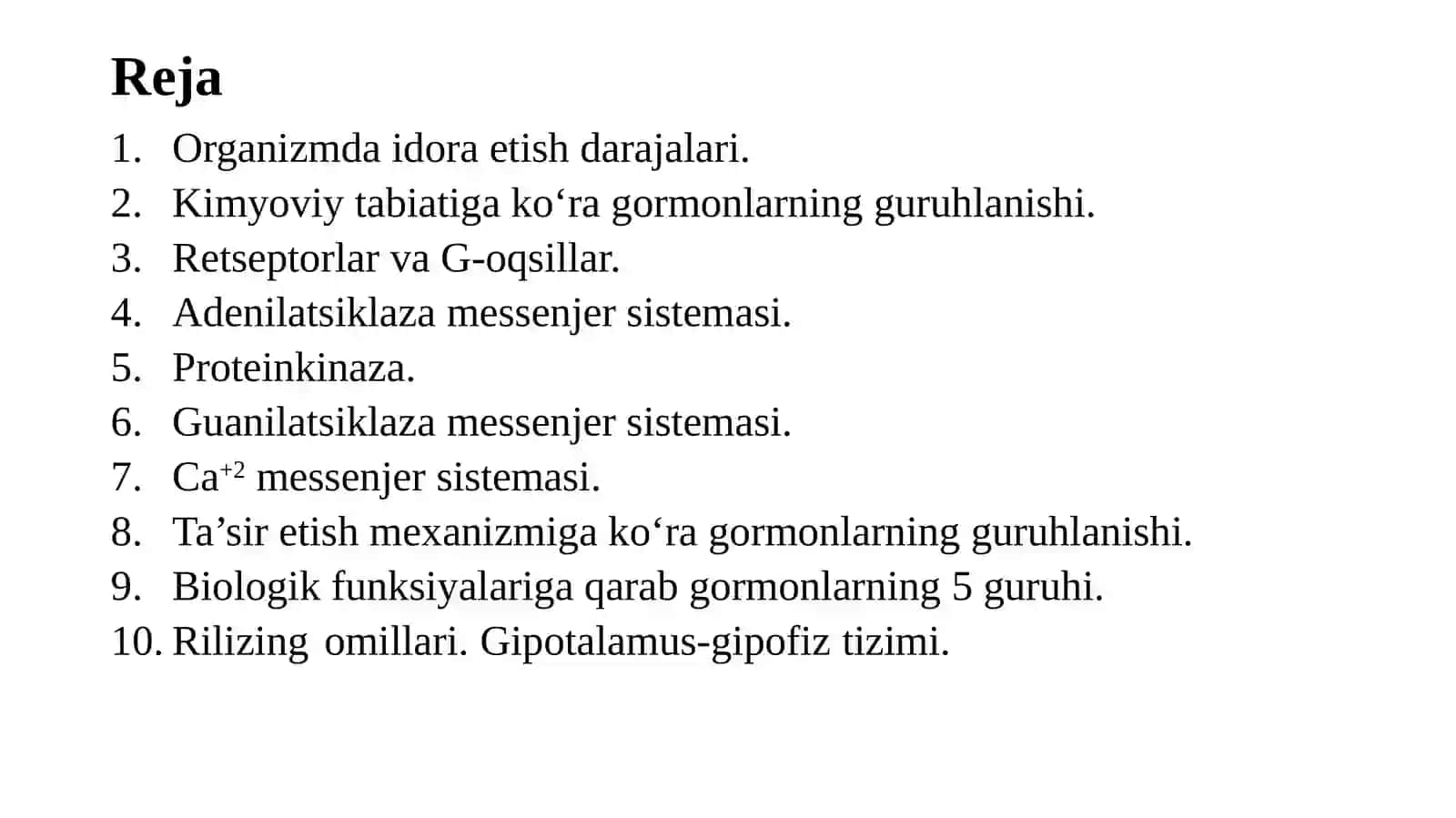 Endokrin tizim biokimyosi 2