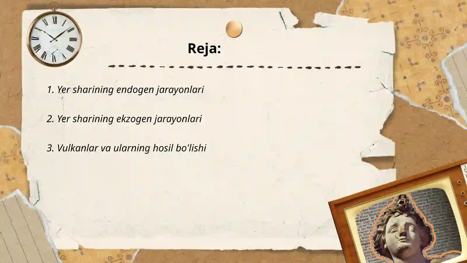 Yer postida ekzogen va endogen jarayonlar 2