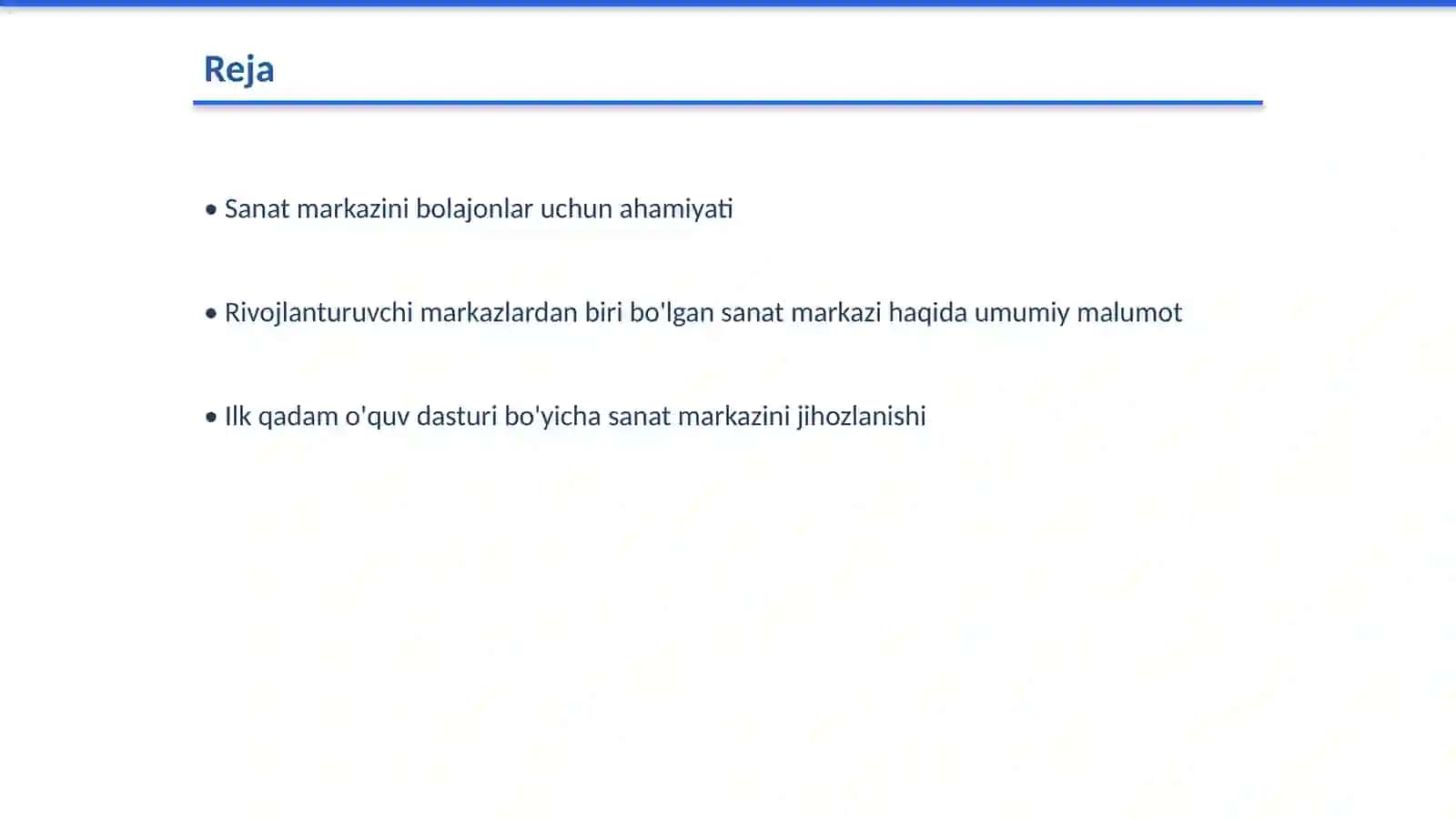 Sanat markazi haqida 2